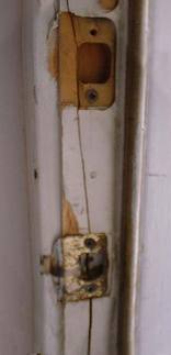 split door jamb lessens home security