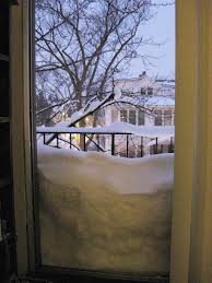 snow on storm doors