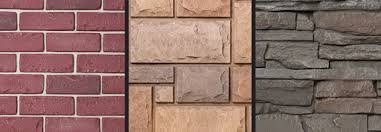 brick and stone types of siding