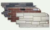 faux brick and stone types of siding