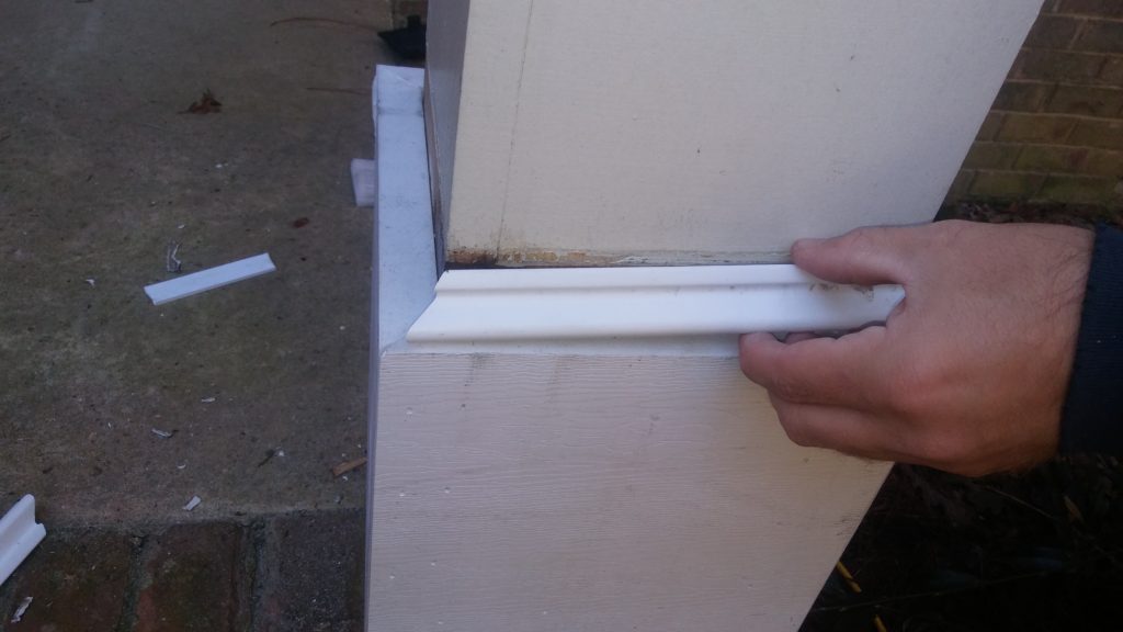 PVC trim boards and base cap are a superior choice for repairing a column base