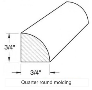 Quarter Round Molding Trim MoldingsWood S Home Maintenance Service Blog   Quarter Round 300x293 