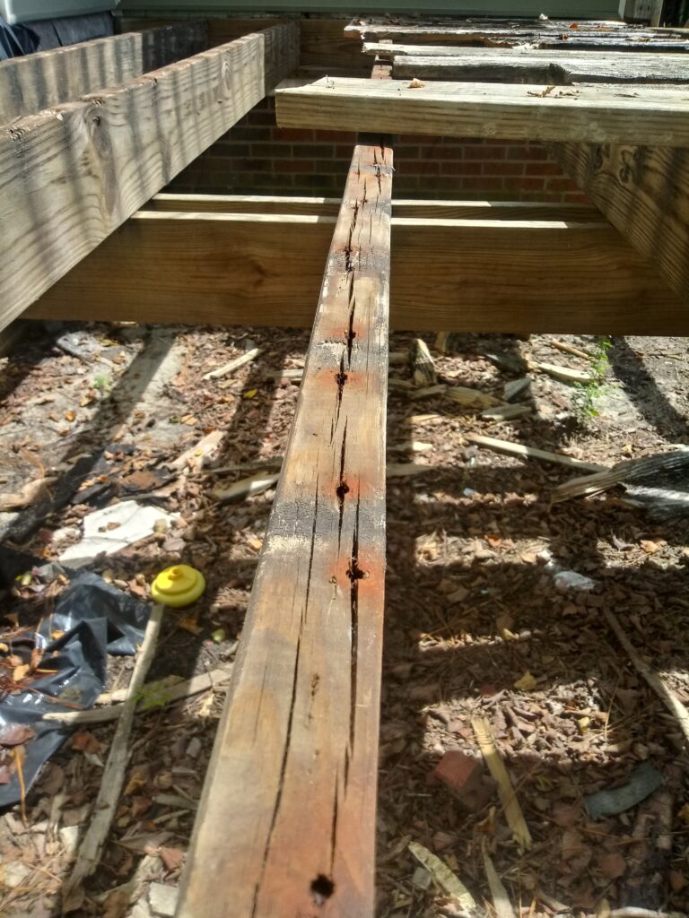 using deck joist tape is essential to prolong the life of decks that are re-floored